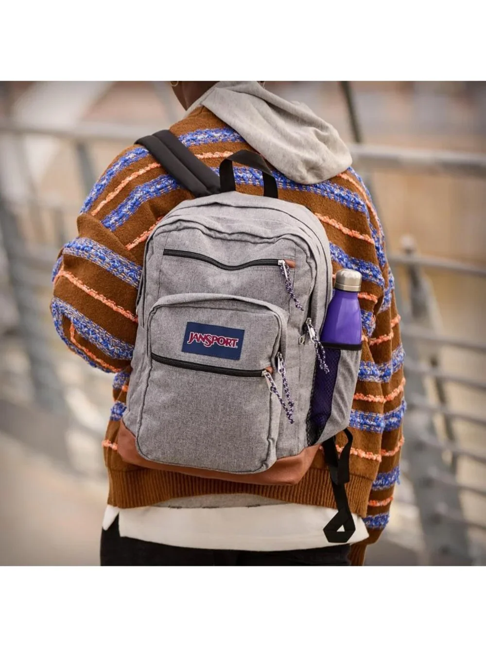 Stylish Black Laptop Backpack with 15